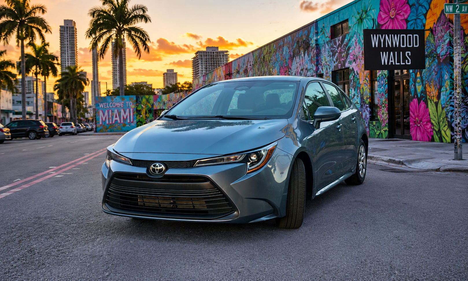Toyota Corolla administrado por Kibely en Wynwood