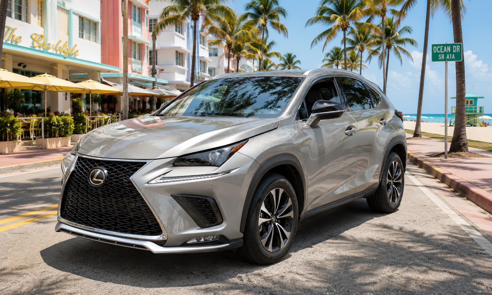 Lexus NX de Kibely en Ocean Drive